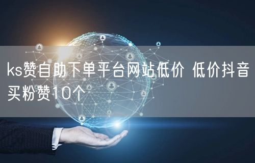 ks赞自助下单平台网站低价 低价抖音买粉赞10个