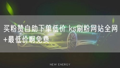 买粉赞自助下单低价 ks刷粉网站全网+最低价啊免费