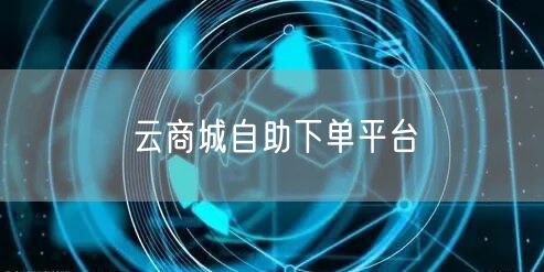 云商城自助下单平台