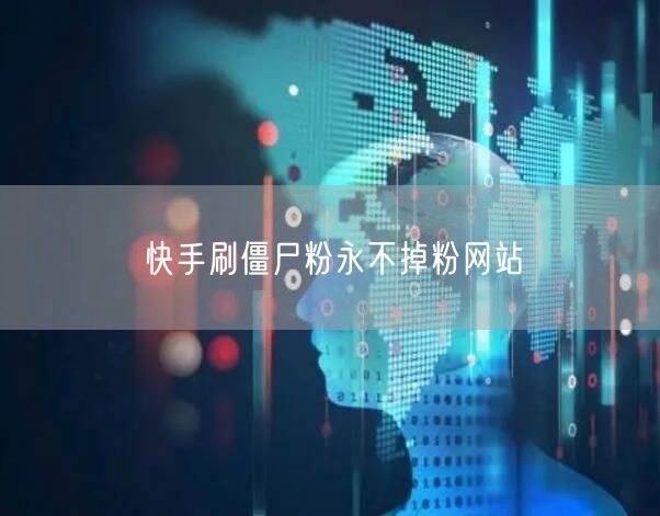 快手刷僵尸粉永不掉粉网站