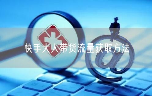 快手大人带货流量获取方法