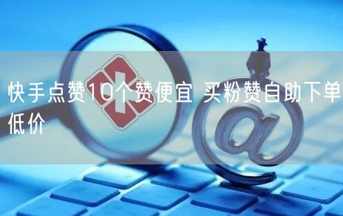 快手点赞10个赞便宜 买粉赞自助下单低价