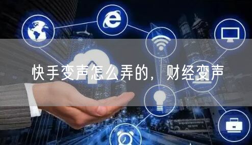 快手变声怎么弄的，财经变声