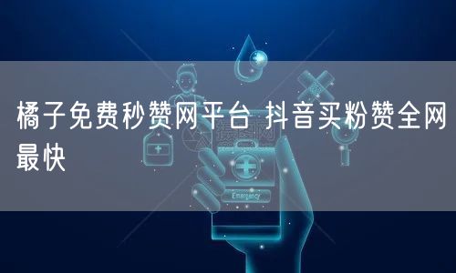 橘子免费秒赞网平台 抖音买粉赞全网最快