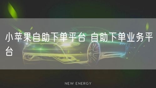 小苹果自助下单平台 自助下单业务平台