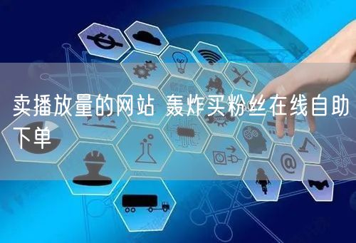 卖播放量的网站 轰炸买粉丝在线自助下单