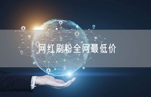 网红刷粉全网最低价