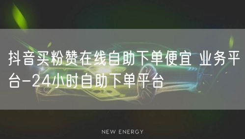 抖音买粉赞在线自助下单便宜 业务平台-24小时自助下单平台