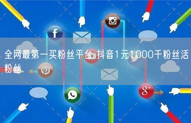全网最第一买粉丝平台 抖音1元1000千粉丝活粉丝