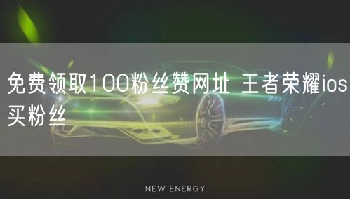 免费领取100粉丝赞网址 王者荣耀ios买粉丝
