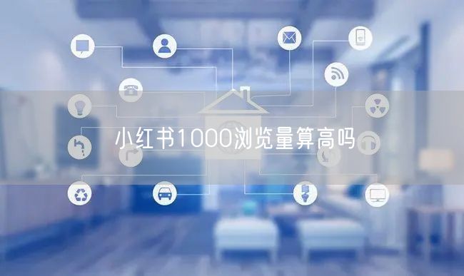 小红书1000浏览量算高吗