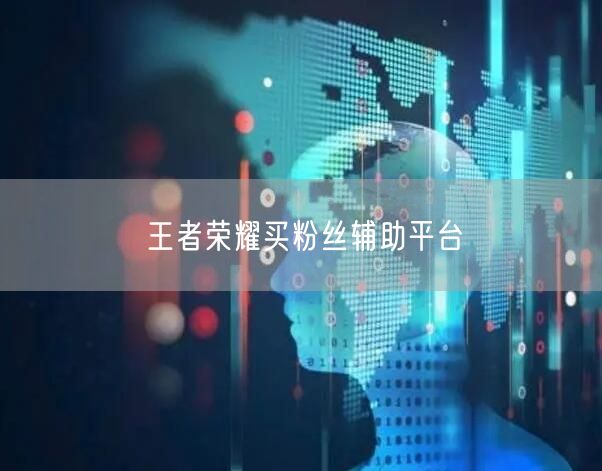 王者荣耀买粉丝辅助平台