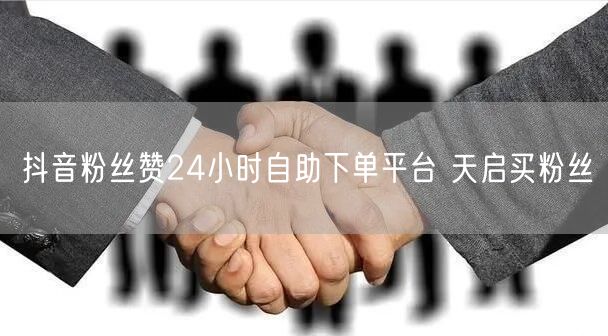 抖音粉丝赞24小时自助下单平台 天启买粉丝