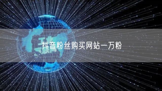 抖音粉丝购买网站一万粉