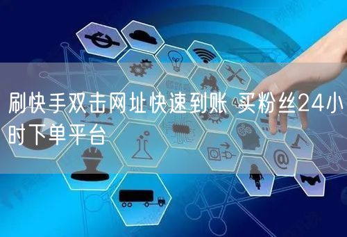刷快手双击网址快速到账 买粉丝24小时下单平台