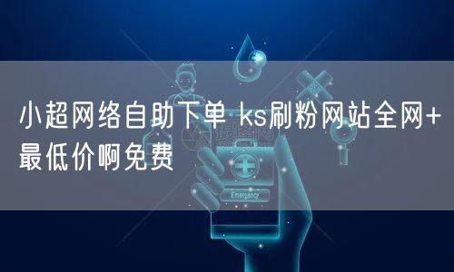 小超网络自助下单 ks刷粉网站全网+最低价啊免费