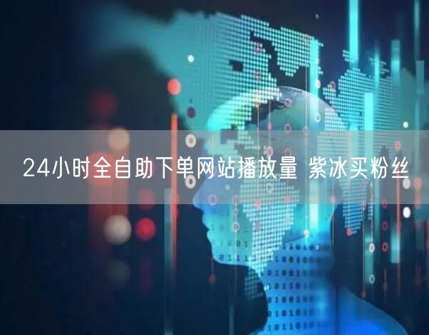 24小时全自助下单网站播放量 紫冰买粉丝