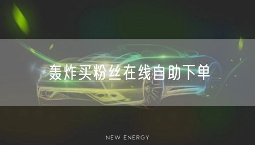 轰炸买粉丝在线自助下单