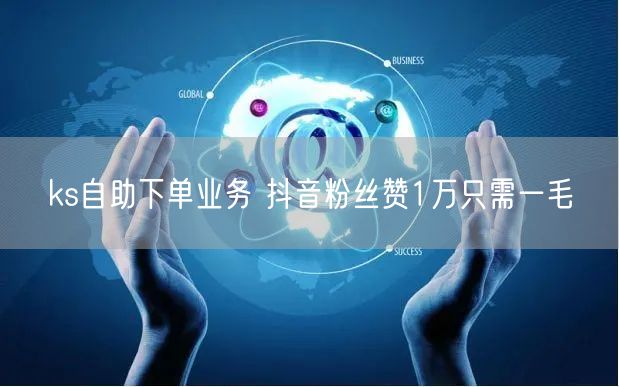 ks自助下单业务 抖音粉丝赞1万只需一毛