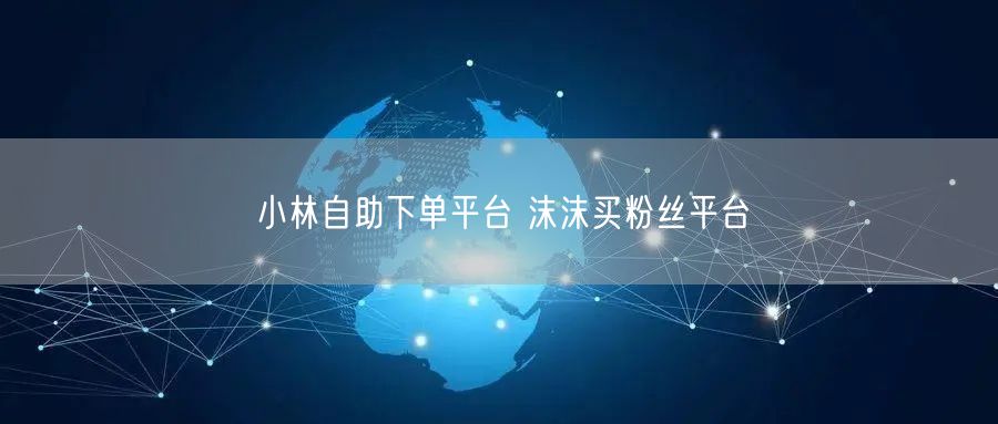 小林自助下单平台 沫沫买粉丝平台