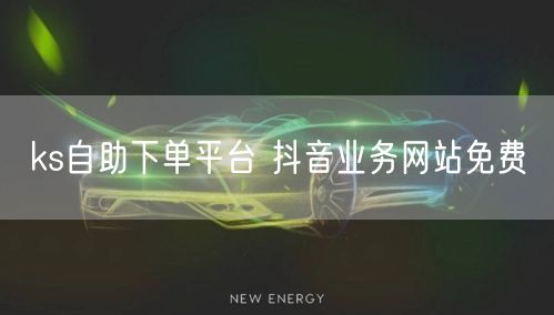 ks自助下单平台 抖音业务网站免费