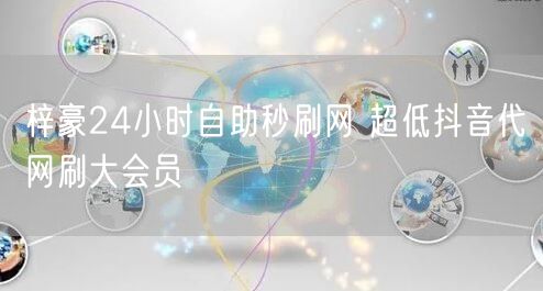 梓豪24小时自助秒刷网 超低抖音代网刷大会员