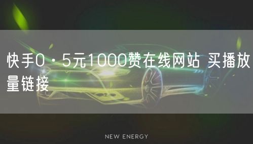 快手0·5元1000赞在线网站 买播放量链接