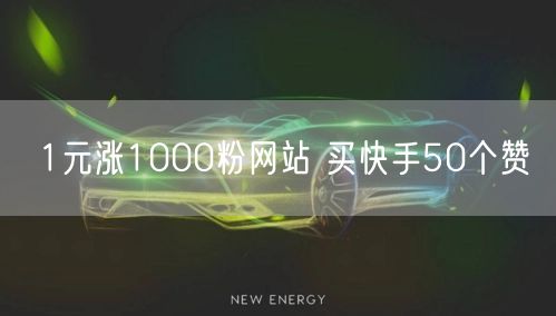 1元涨1000粉网站 买快手50个赞