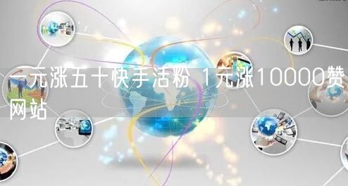 一元涨五十快手活粉 1元涨10000赞网站