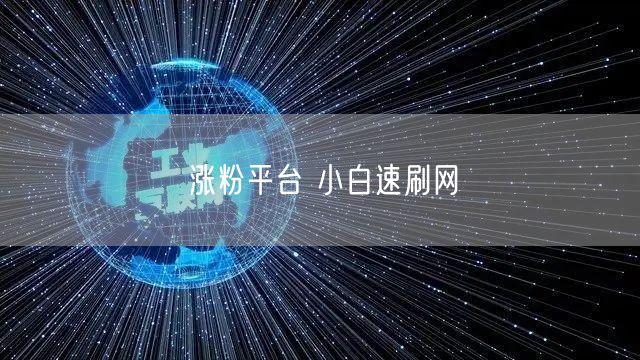 涨粉平台 小白速刷网