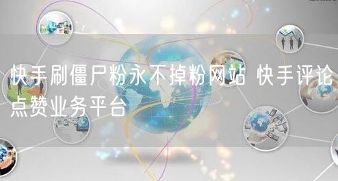 快手刷僵尸粉永不掉粉网站 快手评论点赞业务平台