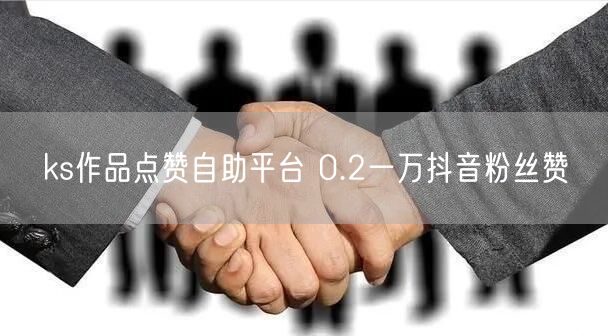 ks作品点赞自助平台 0.2一万抖音粉丝赞