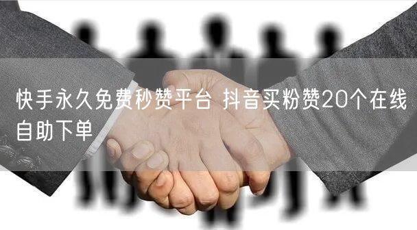 快手永久免费秒赞平台 抖音买粉赞20个在线自助下单