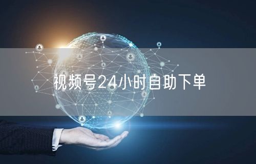 视频号24小时自助下单